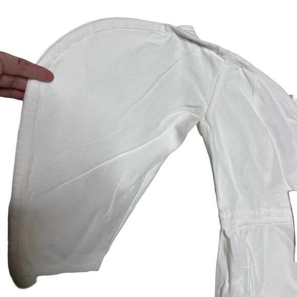 NWT Mara Hoffman Leonara off-the-shoulder Lyocell linen-blend midi dress sz 0 - Picture 10 of 11